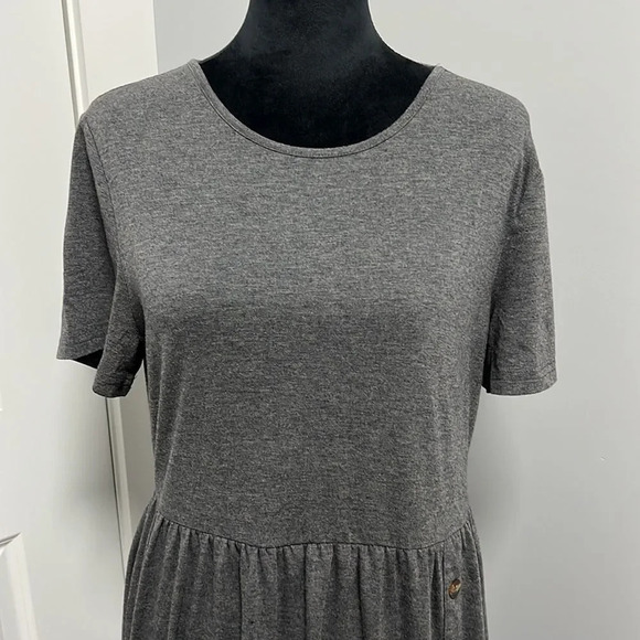 Shein Grey Jursey Fit and Flare Dress size M - Picture 3 of 4